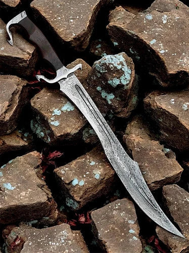 Hand Forged Damascus Steel Spartan Sword Replica | 28" Historical Collectible