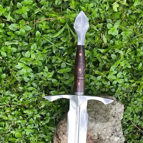 Hand-Forged Carbon Steel Sword | 36" Rosewood Handle Medieval Sword Replica Gift