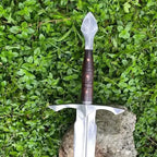 Handmade Carbon Steel Medieval Sword with Sheath – blade or head profile