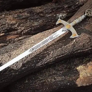 38" MASONIC KNIGHTS TEMPLAR GREAT SWORD | DISPLAY PLAQUE Medieval Crusader LARP