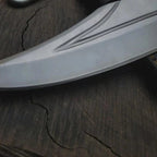 Bullet Train The Wolf Bowie Knife Replica – Stag Handle – material and finish detail