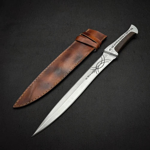 Dune Paul Atreides Crysknife with Leather Sheath | handmade movie knife replica