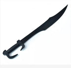 Handmade J2 Steel Spartan Sword with Leather Scabbard – full product view