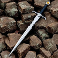 Hand Forged Fantasy Demon Sword with Scabbard | Custom Gothic Sword Dark Fantasy
