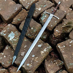 Handmade 5160 Carbon Steel Medieval Longsword – full product view