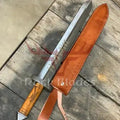 Hand Forged Norse Sword | Viking Sword with Wooden Handle and Leather Sheath