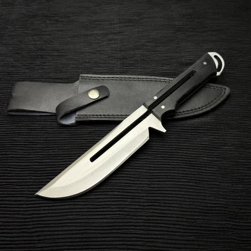 Handmade Cyberpunk 2077 Stinger Replica Knife, Leather Sheath | Full Tang Knife