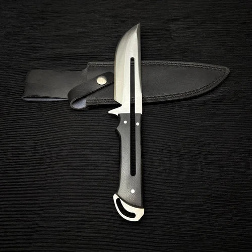 Handmade Cyberpunk 2077 Stinger Replica Knife, Leather Sheath | Full Tang Knife