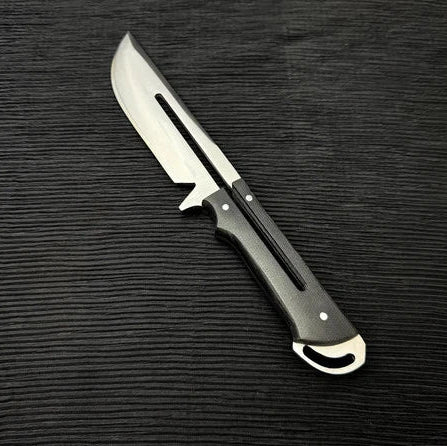 Handmade Cyberpunk 2077 Stinger Replica Knife, Leather Sheath | Full Tang Knife