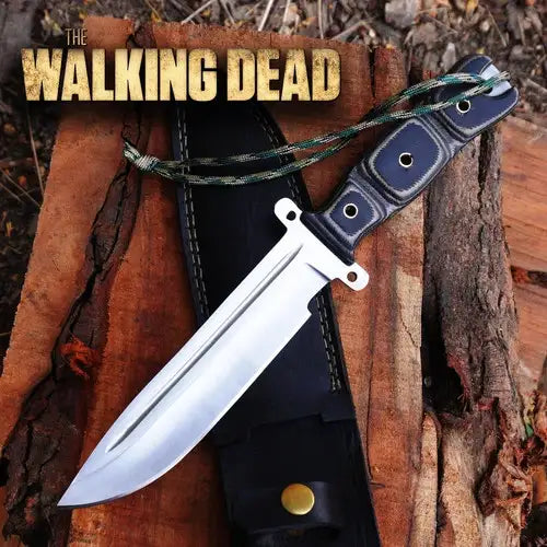 Handmade Daryl Dixon Knife: The Walking Dead Carbon Steel Replica Camping Knife