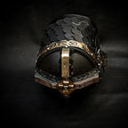 Gimli Dwarven Helmet Replica – Steel Fantasy Collectible – material and finish detail