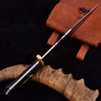 Firefly Jayne Cobb Bowie Knife Replica – Bull Horn – handle or hilt detail