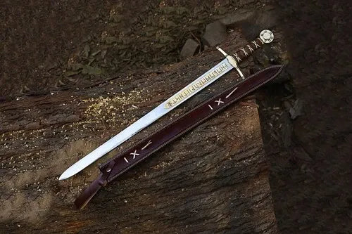 Handmade King Arthur Merlin Excalibur Sword Medieval Royal Knight Longsword Gift