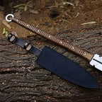 Handmade Carbon Steel Medieval Spear – full product view
