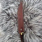 Handmade 1075 Carbon Steel Merovingian Seax – included sheath or scabbard view