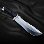 Punisher M4X D2 Bowie Knife Replica – Micarta Handle – handle or hilt detail
