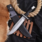 Scream-Inspired Bowie Knife – Bull Horn Handle – full product view