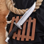Scream-Inspired Bowie Knife – Bull Horn Handle – alternate angle