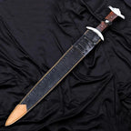Handmade 9260 Steel Achilles-Inspired Sword – blade or head profile