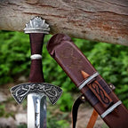 Handmade High-Carbon Viking Warrior Sword – blade or head profile