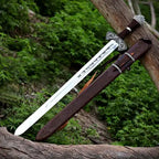 Handmade High-Carbon Viking Warrior Sword – full product view
