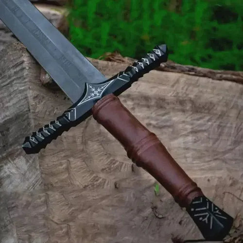Handmade Medieval Longsword with Scabbard High Carbon Steel Viking Sword Collect