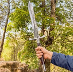 26-inch handmade full-tang 5160 medieval spear sword with rosewood handle – view 2