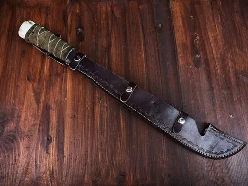 Predator 2 Greyback Elder Sword Replica: Stainless Steel Machete Knife Prop