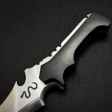 RE4 Jack Krauser Knife Replica: D2 Steel Full Tang with Leather Sheath Bowie