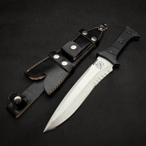 Resident Evil 4 Leon Kennedy Replica Knife Leather Sheath | Full Tang Handmade
