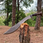 Handmade 5160 Carbon Steel Machete with Sheath – full product view