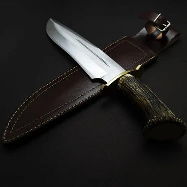 Seraphim Falls Bowie Knife: Muela Magnum Stag 26 Replica with Leather Sheath