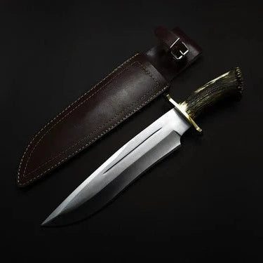 Seraphim Falls Bowie Knife: Muela Magnum Stag 26 Replica with Leather Sheath