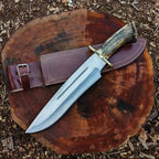 Seraphim Falls Bowie Knife Replica – Brass Guard – alternate angle