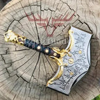 God of War Mjolnir Hammer Replica – Metal Display Piece – alternate angle