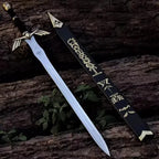 Zelda Master Sword Replica – Stainless Steel & Scabbard – full product view